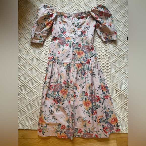 Rebecca Taylor Floral off the shoulder Dress - Picture 3 of 4
